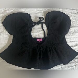 Miami Black Knit Top